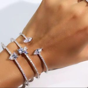 Micro Pave CZ Cuff Bracelet